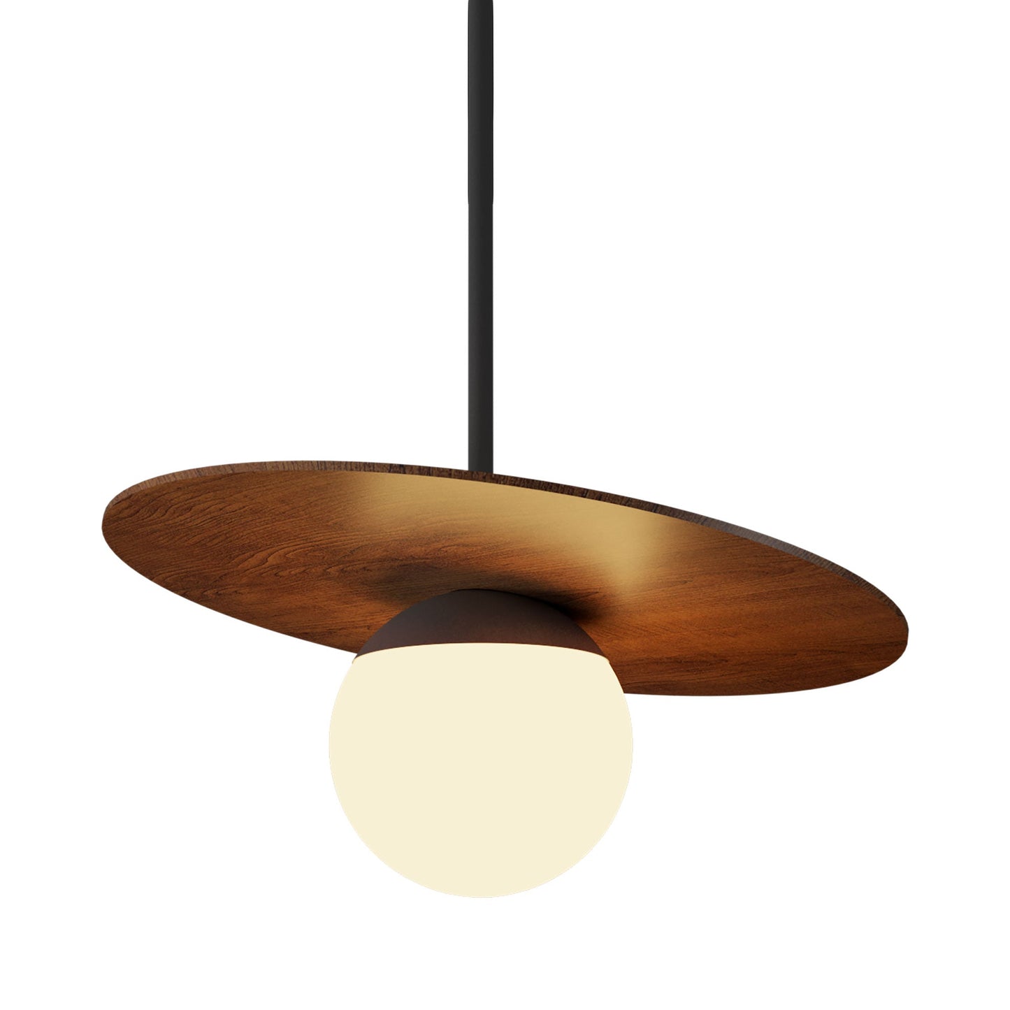 Orbit Pendant Light in Imbuia (11.81-Inch).