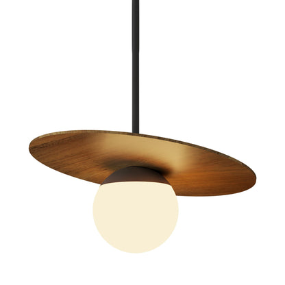 Orbit Pendant Light in Louro Freijo (11.81-Inch).