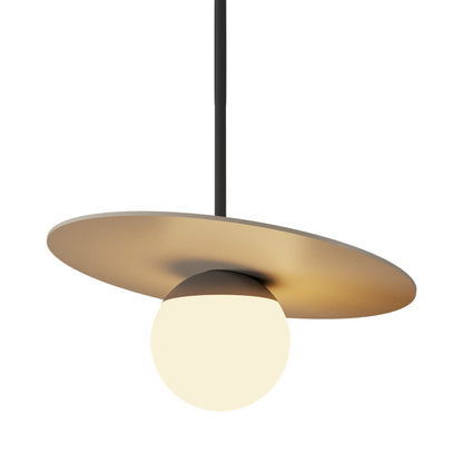 Orbit Pendant Light in Organic Cappuccino (11.81-Inch).