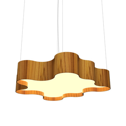 Organic 1200 LED Pendant Light in Teak.