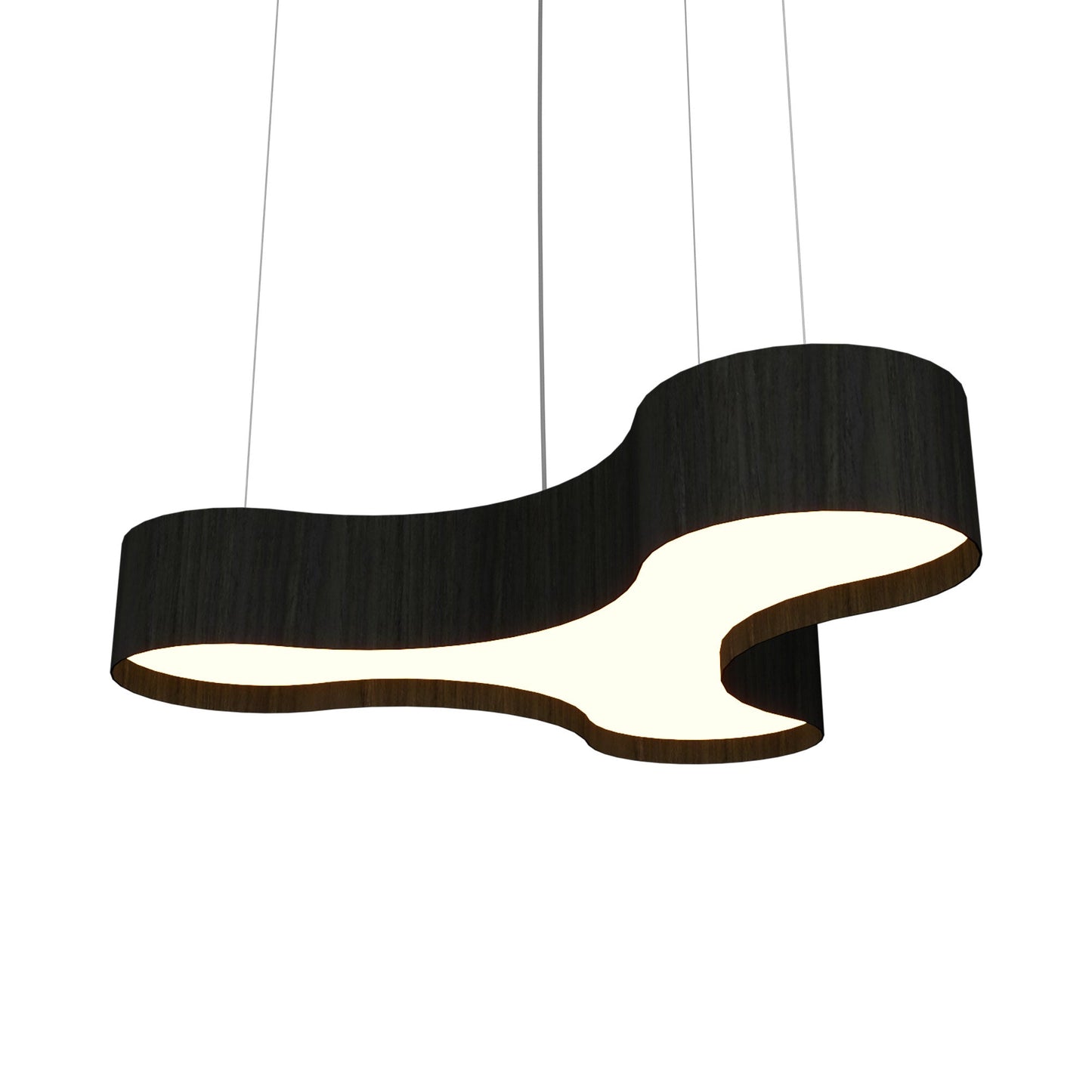 Organic 1222 LED Pendant Light in Charcoal.
