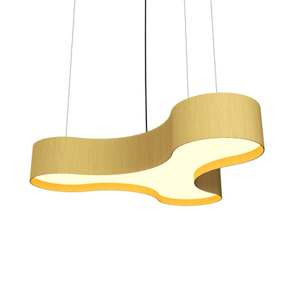 Organic 1222 LED Pendant Light in Organic Gold.