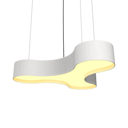 Organic 1222 LED Pendant Light in Organic White.