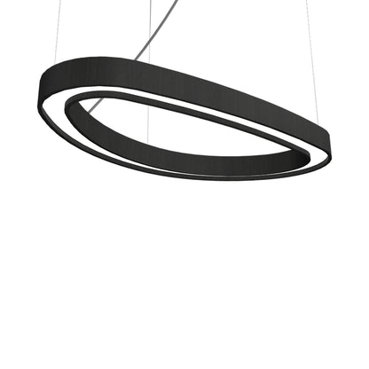 Organic 13 LED Pendant Light in Charcoal (31.5-Inch).