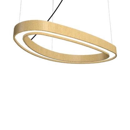 Organic 13 LED Pendant Light in Organic Gold (31.5-Inch).