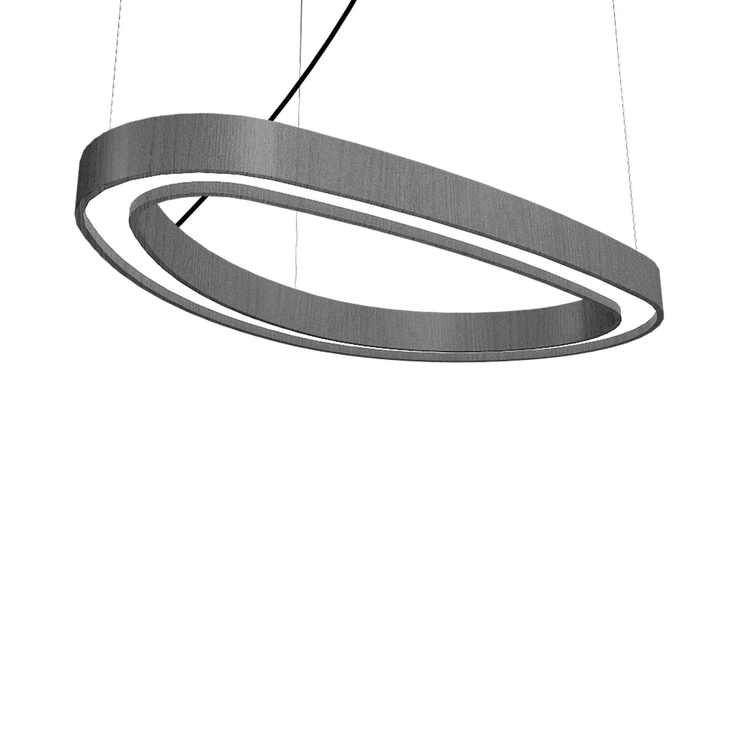Organic 13 LED Pendant Light in Organic Lead Grey (31.5-Inch).