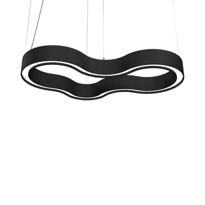 Organic 134 LED Pendant Light in Charcoal (31.5-Inch).