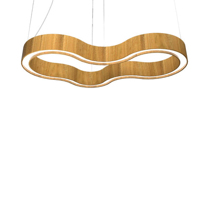 Organic 134 LED Pendant Light in Louro Freijo (31.5-Inch).
