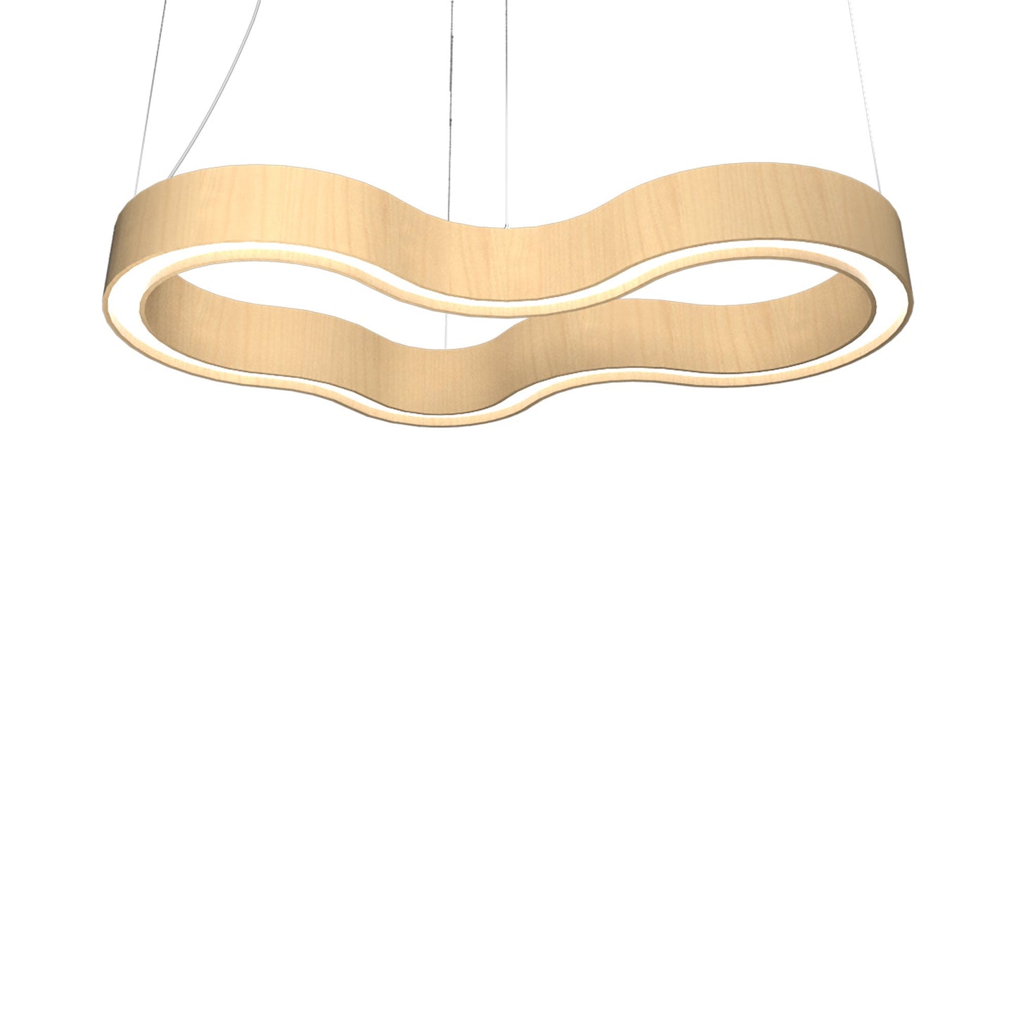 Organic 134 LED Pendant Light in Maple (31.5-Inch).