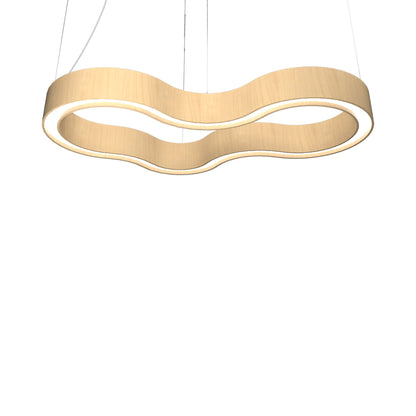 Organic 134 LED Pendant Light in Maple (31.5-Inch).