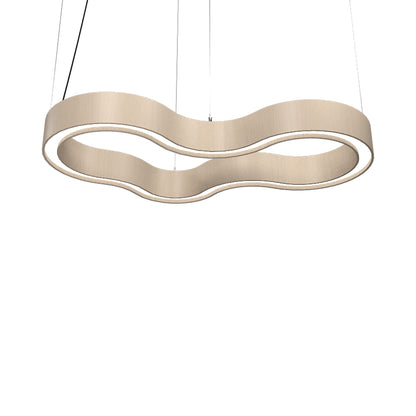 Organic 134 LED Pendant Light in Organic Cappuccino (31.5-Inch).