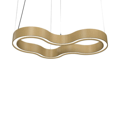 Organic 134 LED Pendant Light in Organic Gold (31.5-Inch).