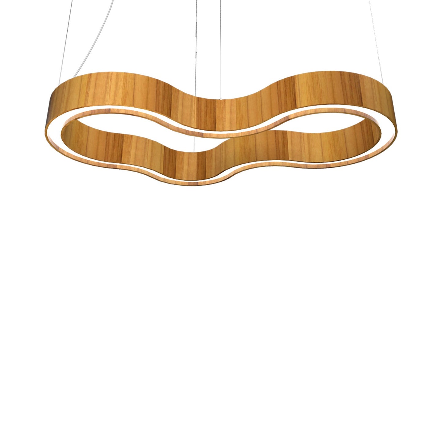 Organic 134 LED Pendant Light in Teak (31.5-Inch).