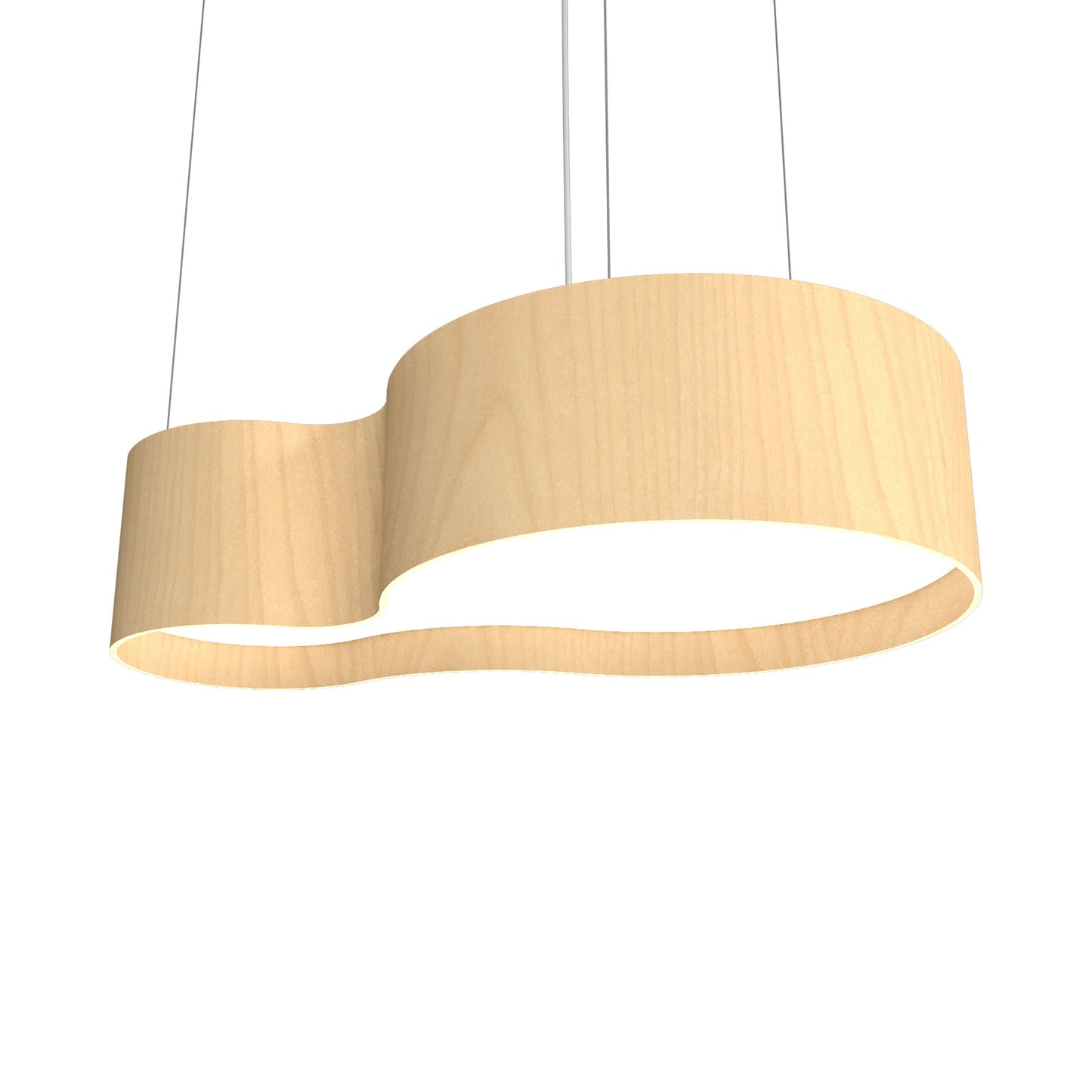Organic 285 LED Pendant Light in Maple.