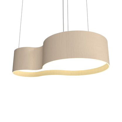 Organic 285 LED Pendant Light in Organic Cappuccino.