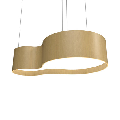 Organic 285 LED Pendant Light in Organic Gold.