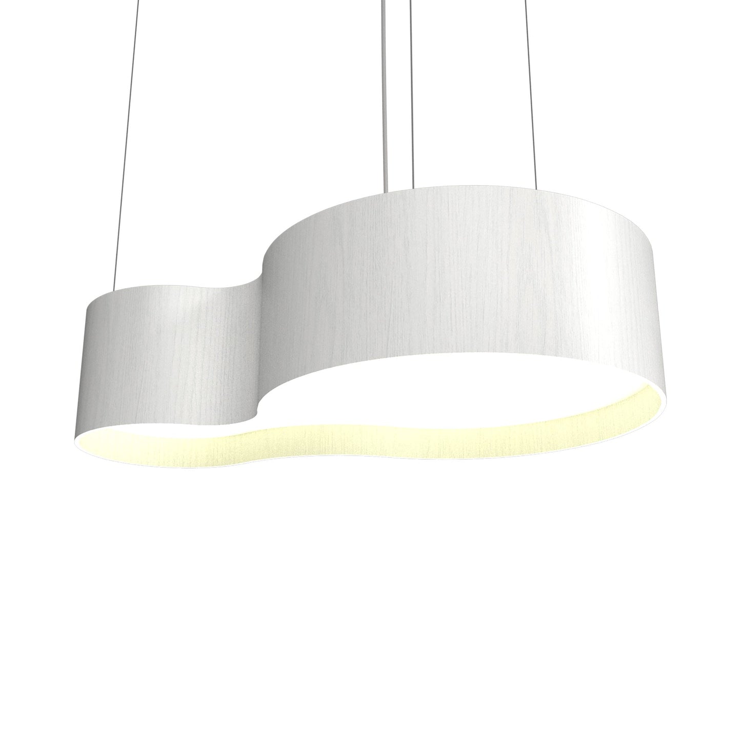 Organic 285 LED Pendant Light in Organic White.