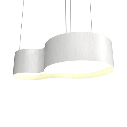 Organic 285 LED Pendant Light in Organic White.