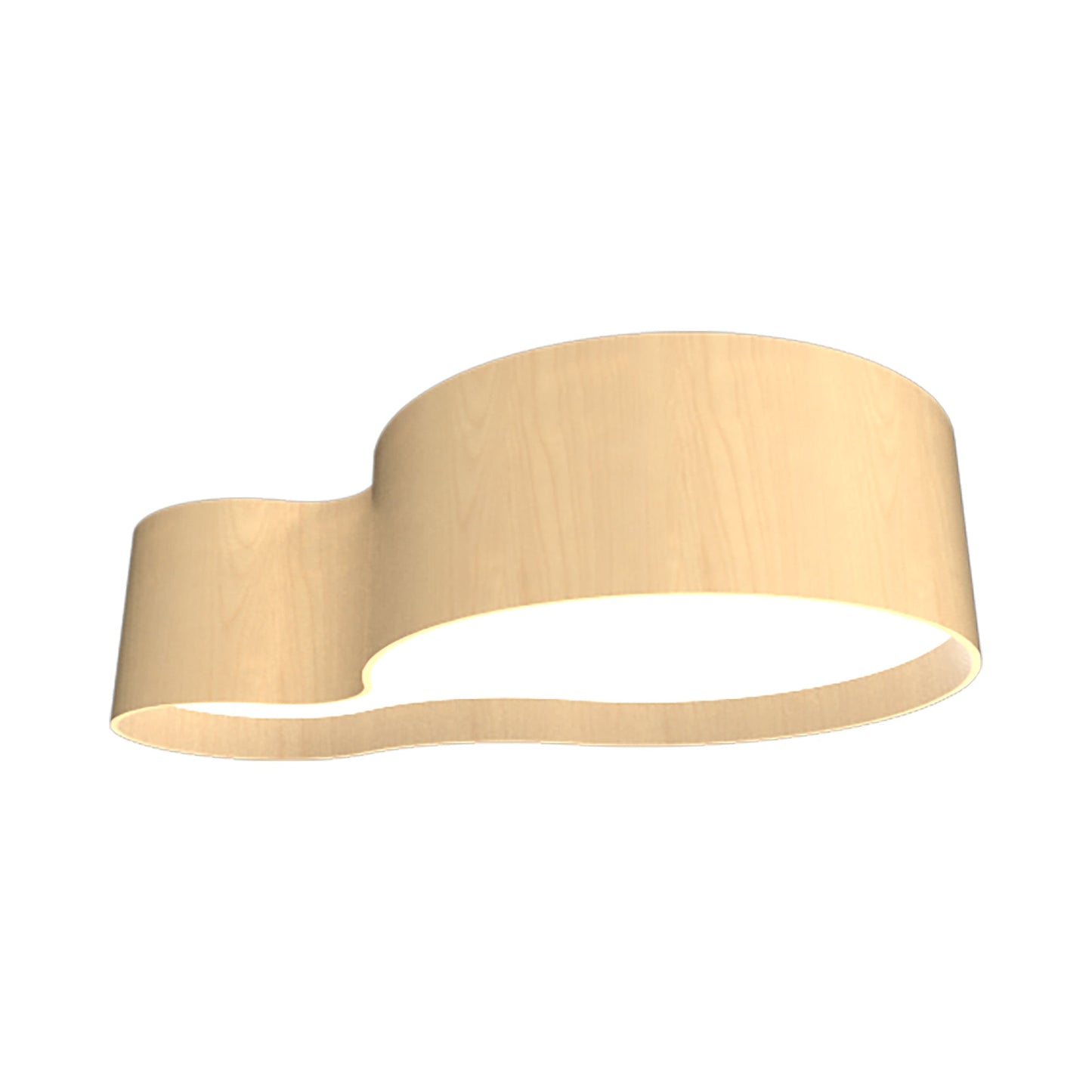 Organic 5064 LED Flush Mount Ceiling Light in Maple.