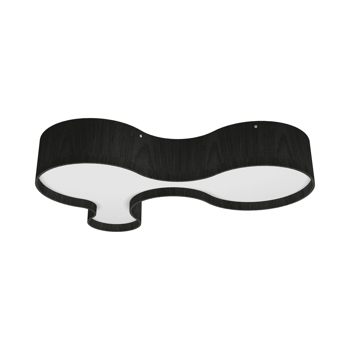 Organic LED Flush Mount Ceiling Light in Charcoal (31.5-Inch).