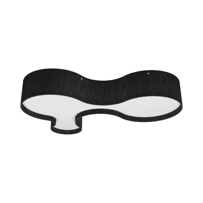 Organic LED Flush Mount Ceiling Light in Charcoal (31.5-Inch).