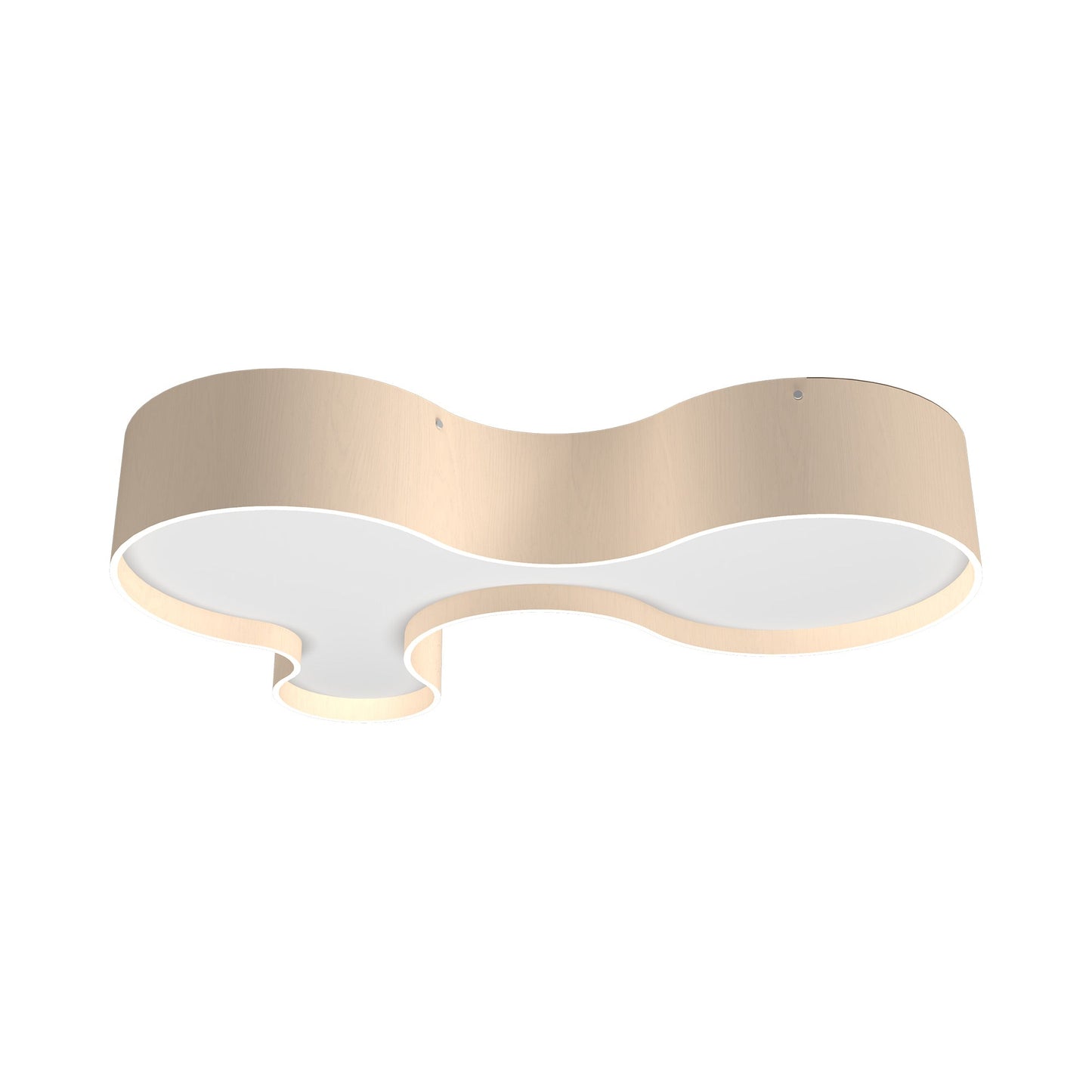 Organic LED Flush Mount Ceiling Light in Organic Cappuccino (31.5-Inch).