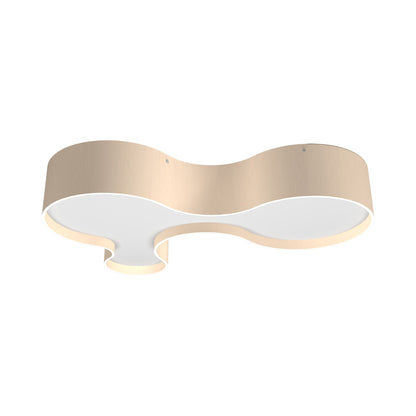 Organic LED Flush Mount Ceiling Light in Organic Cappuccino (31.5-Inch).