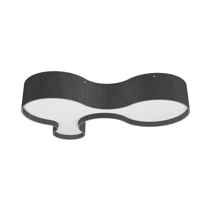 Organic LED Flush Mount Ceiling Light in Organic Lead Grey (31.5-Inch).