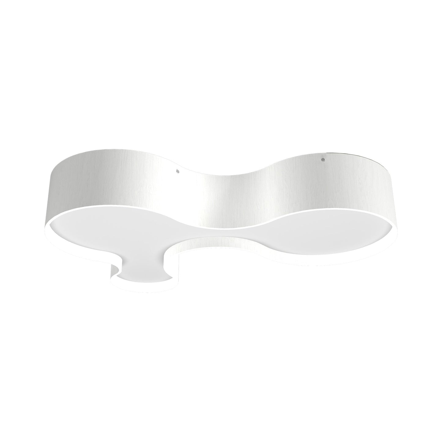 Organic LED Flush Mount Ceiling Light in Organic White (31.5-Inch).