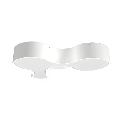 Organic LED Flush Mount Ceiling Light in Organic White (31.5-Inch).