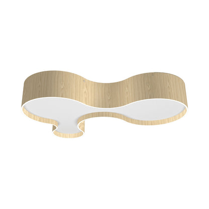 Organic LED Flush Mount Ceiling Light in Sand (31.5-Inch).