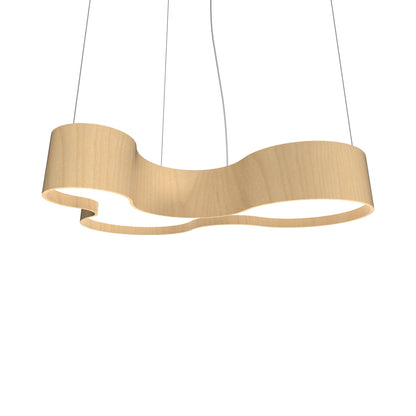 Organic LED Pendant Light in Maple (31.5-Inch).