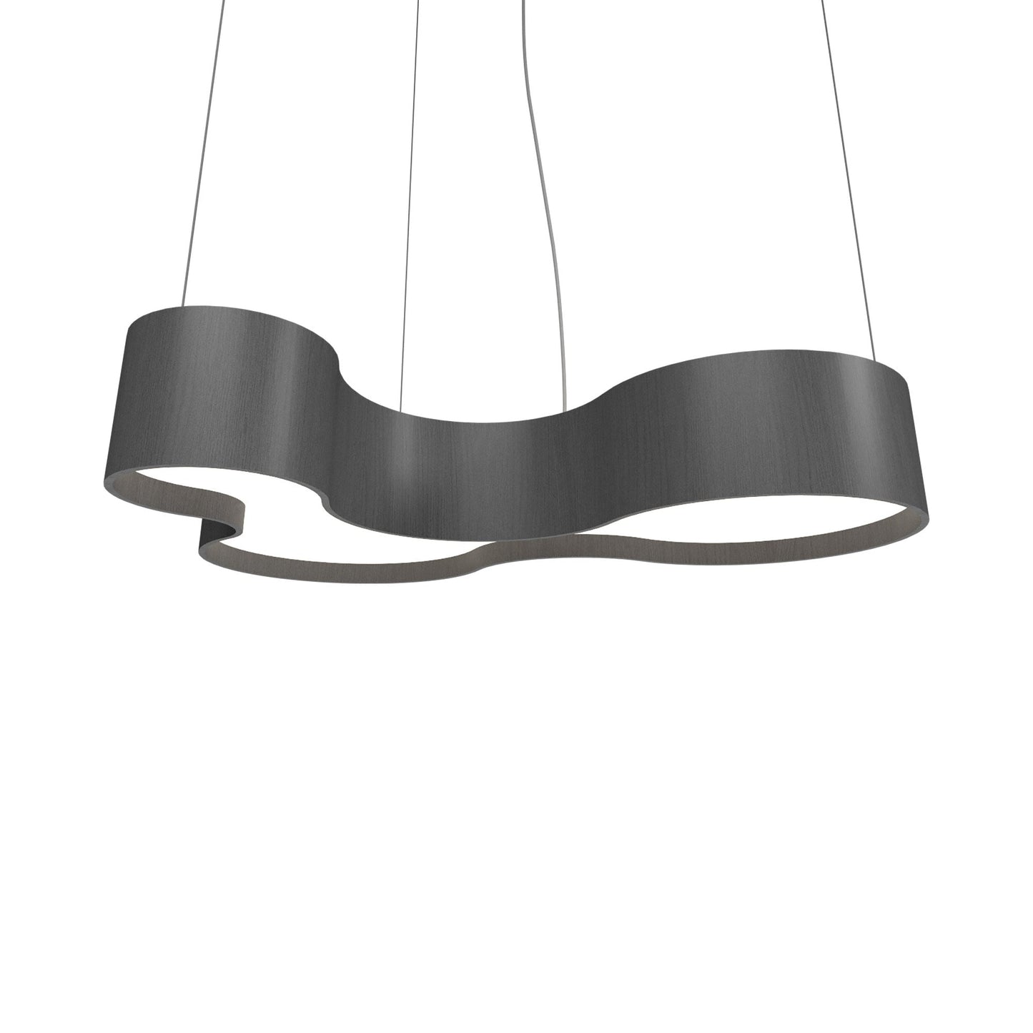 Organic LED Pendant Light in Organic Lead Grey (31.5-Inch).