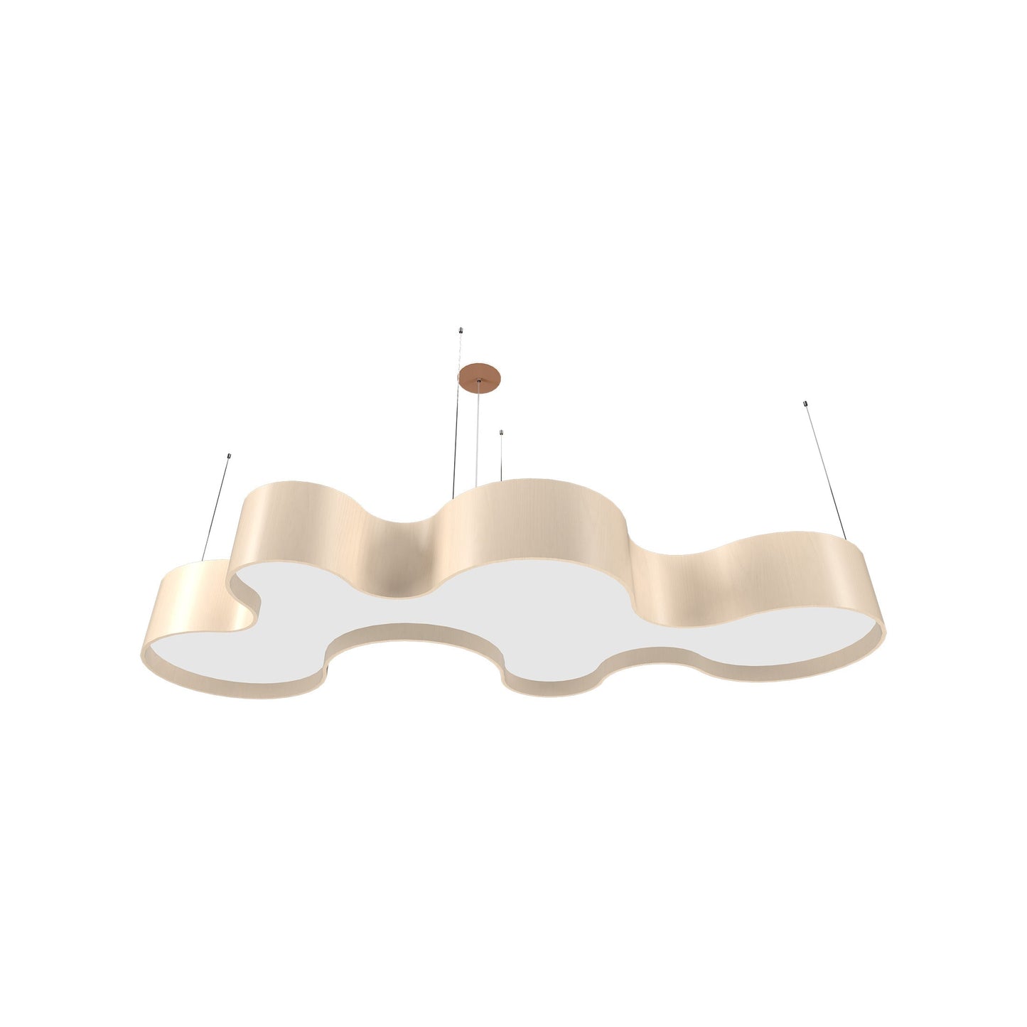 Organico LED Pendant Light in Organic Cappuccino (59.06-Inch).