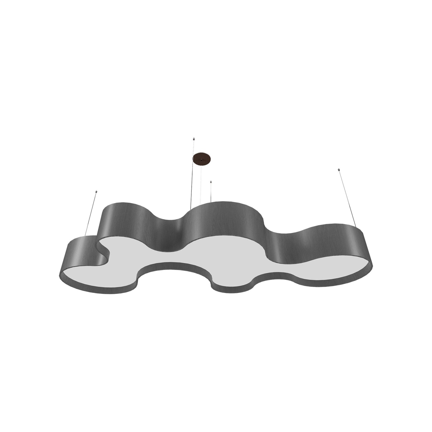 Organico LED Pendant Light in Organic Lead Grey (59.06-Inch).
