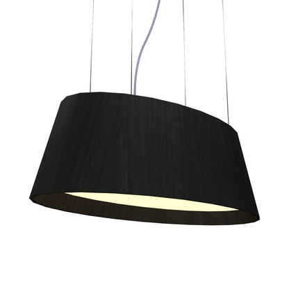 Oval 1218 LED Pendant Light in Charcoal.