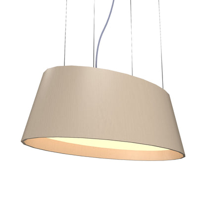 Oval 1218 LED Pendant Light in Organic Cappuccino.