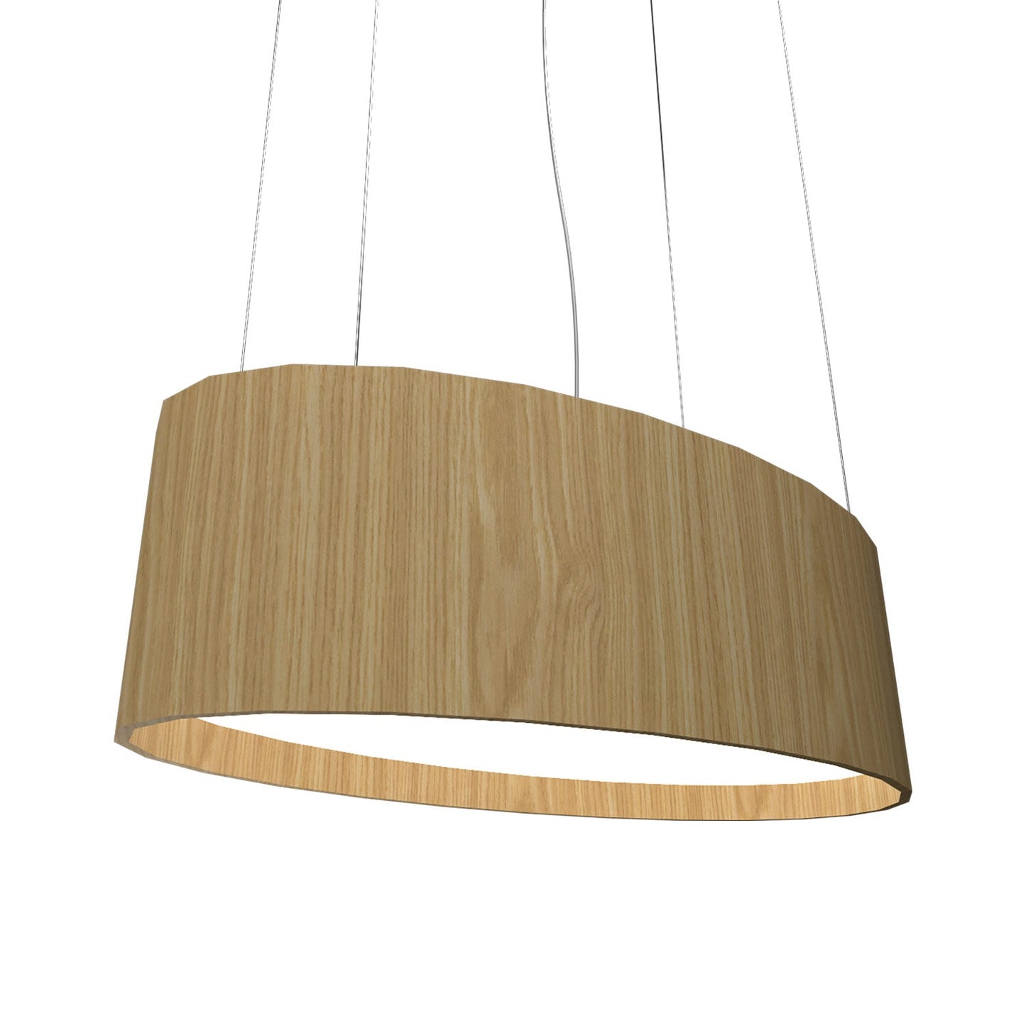 Oval 287 LED Pendant Light in Sand.