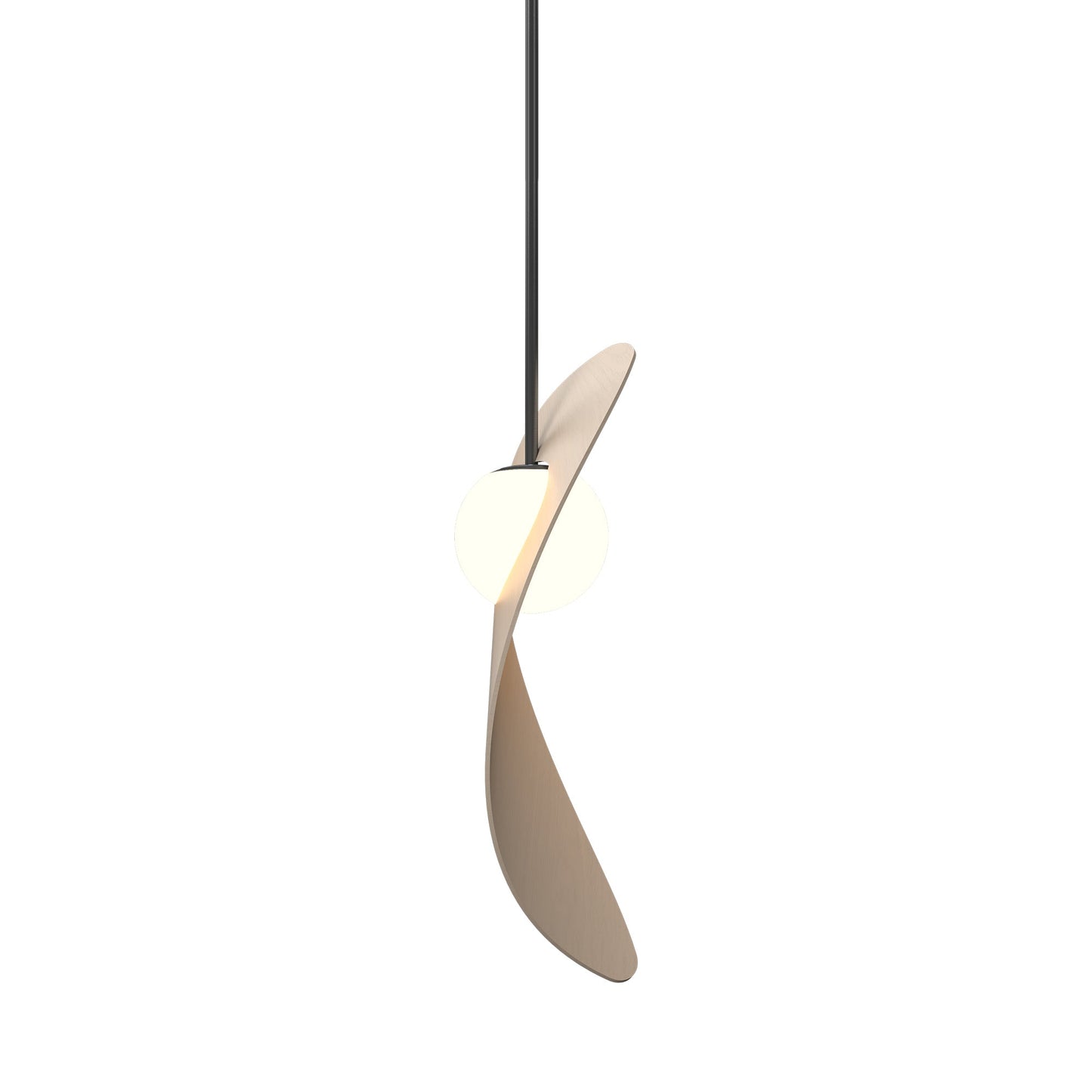Oyster 1511 Pendant Light in Organic Cappuccino.