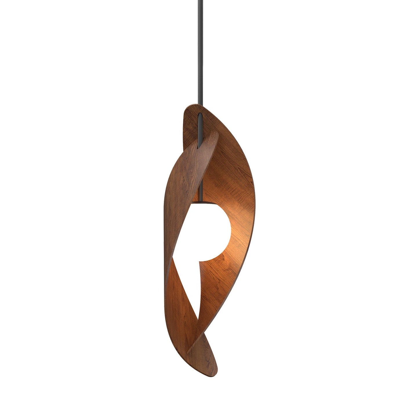 Oyster 1512 Pendant Light in Imbuia.