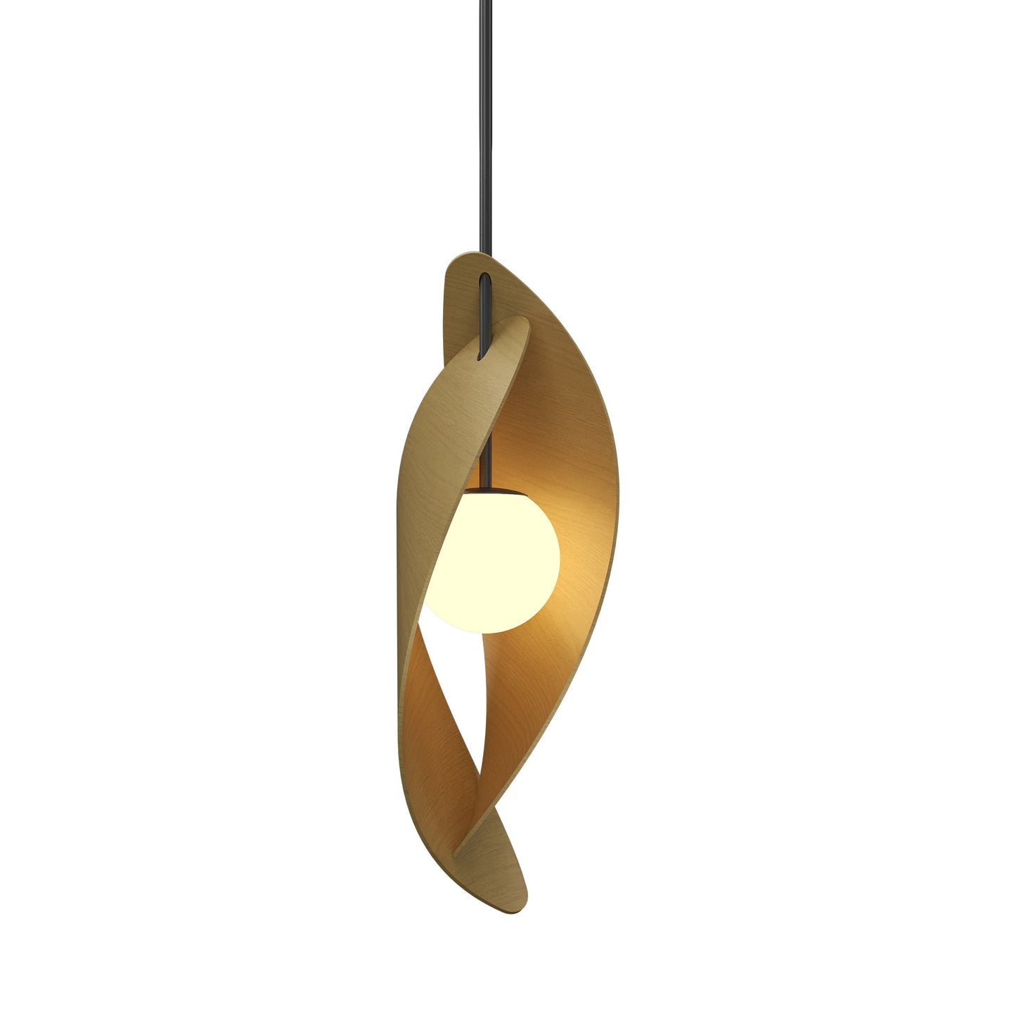 Oyster 1512 Pendant Light in Organic Gold.
