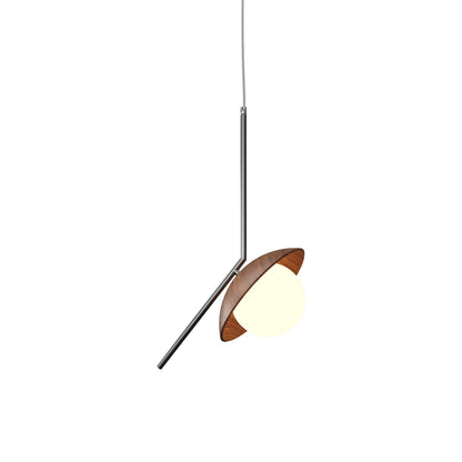 Oyster 1513 Pendant Light in Imbuia.