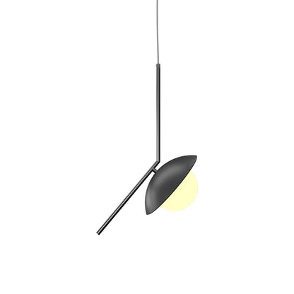Oyster 1513 Pendant Light in Organic Lead Grey.