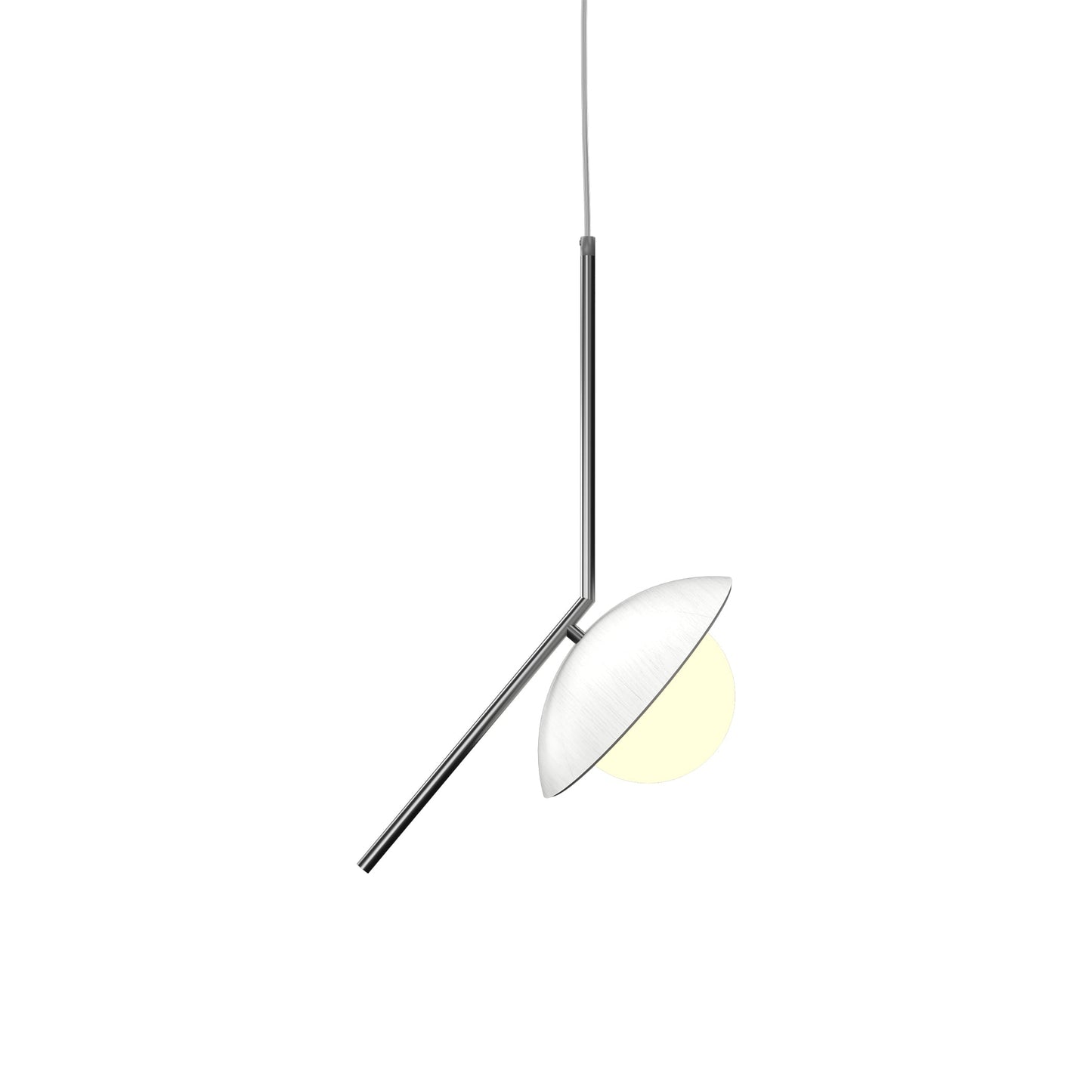 Oyster 1513 Pendant Light in Organic White.