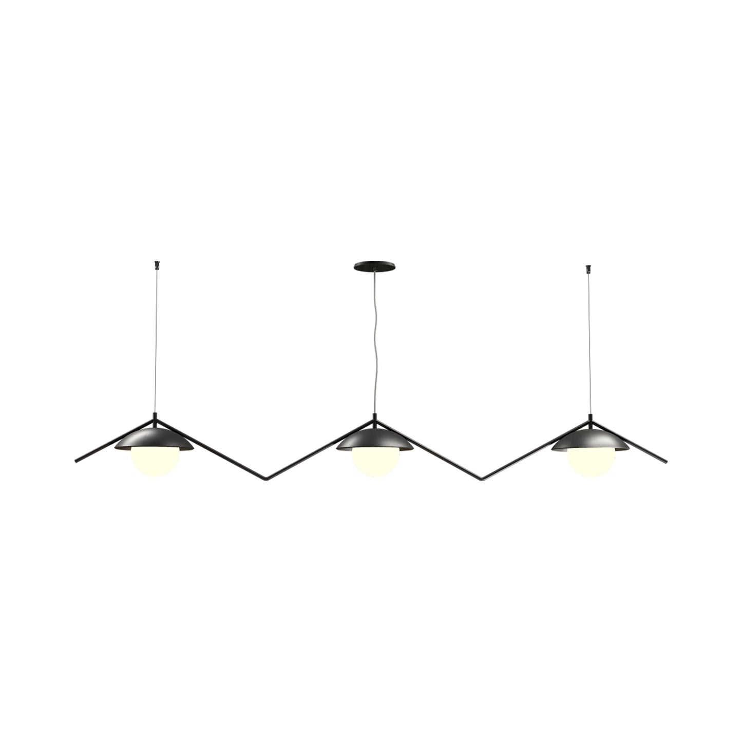 Oyster 1516 Pendant Light in Charcoal.