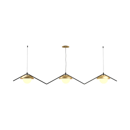 Oyster 1516 Pendant Light in Organic Gold.