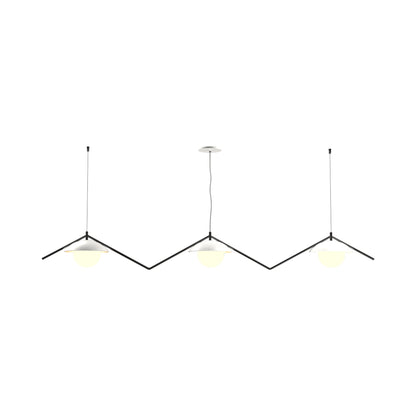 Oyster 1516 Pendant Light in Organic White.