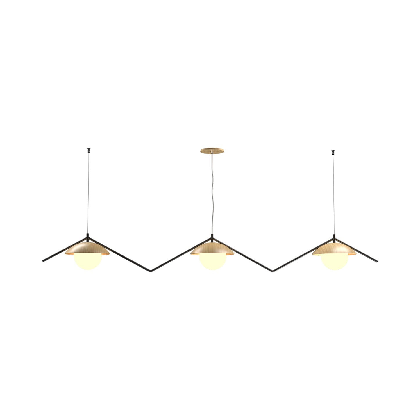 Oyster 1516 Pendant Light in Sand.