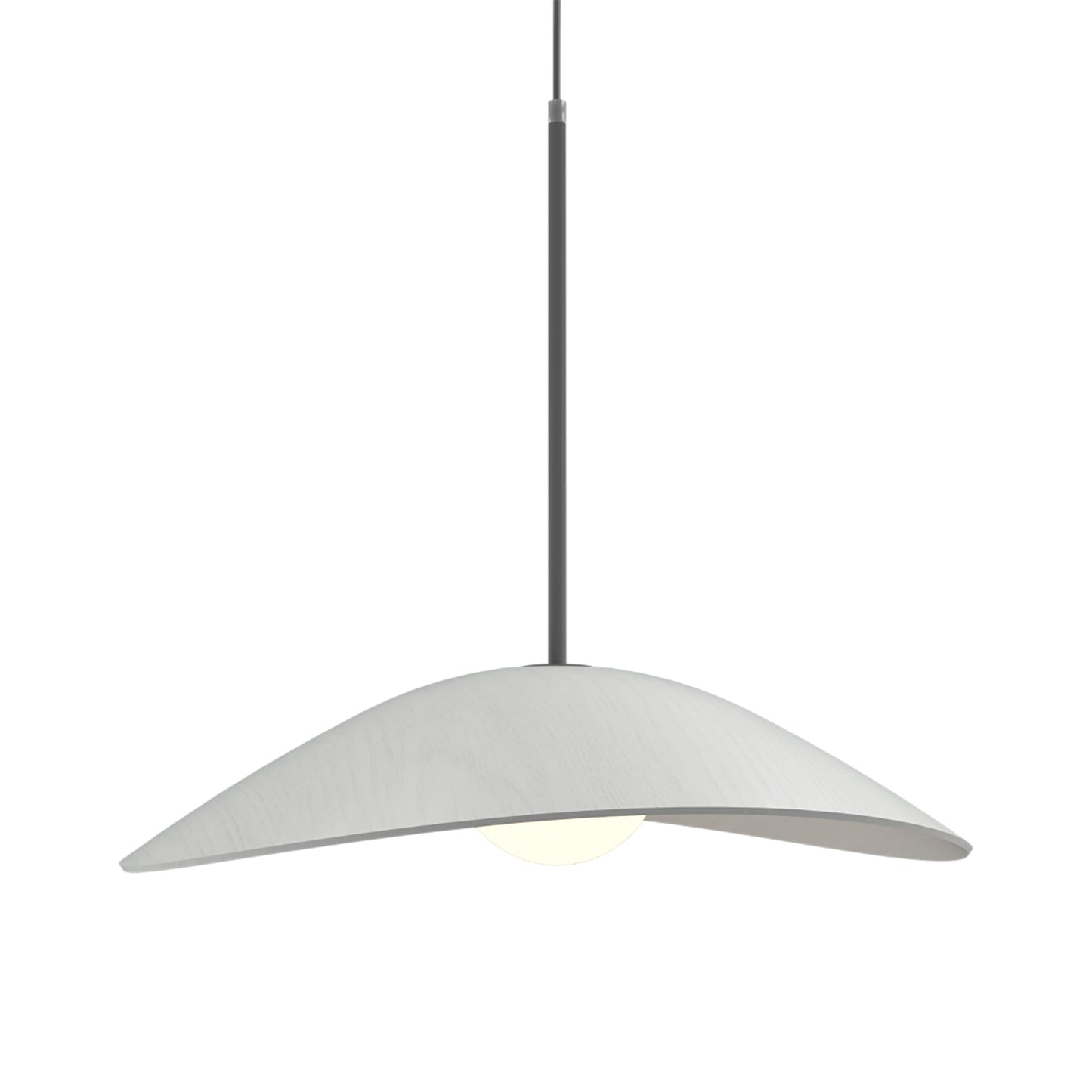 Oyster 1547 Pendant Light in Organic White.