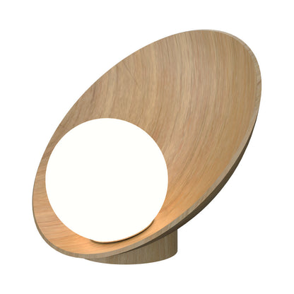 Oyster Table Lamp in Louro Freijo.